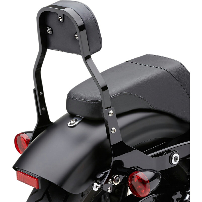 デタッチャブル バックレストキット 11インチ ブラック:2018年以降FLSB、FXLRST