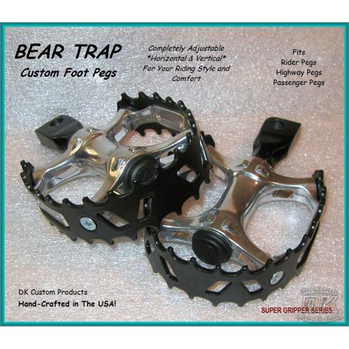 SGS BEAR TRAP フットペグ オス型マウント(但し2010~22年XL1200X/S、XL1200C、XL1200V、2018年以降ソフテイルモデル、2017~20年XG750Aは不可)|アンバーピース