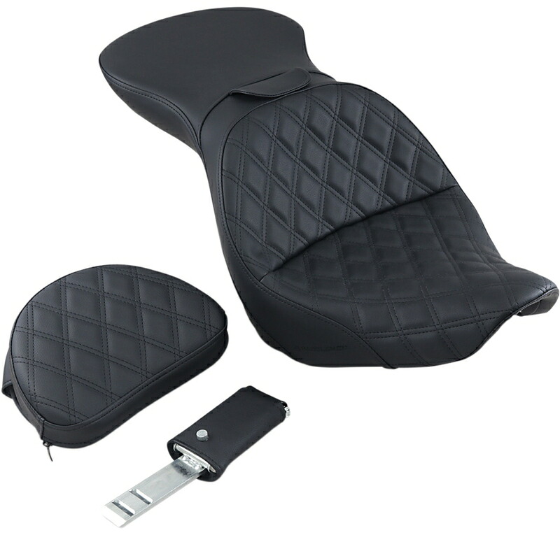 EXPLORER LS シート バックレスト付き:2006～09年FXST、2007～17年FLST/B