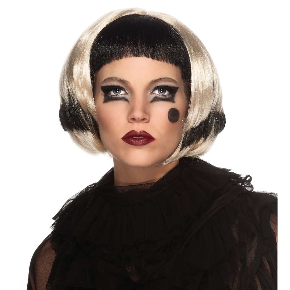 楽天市場 レディーガガ ウィッグ かつら ブラック ブロンド ショートヘア Gaga Black Blonde コスプレ アメリカンコスチューム楽天市場店
