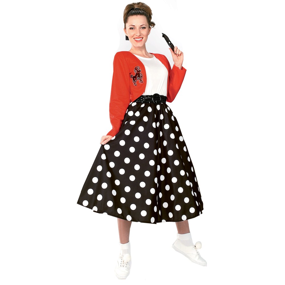 楽天市場 1950年代ロックンロール 水玉のスカート 衣装 コスチューム 大人女性用 コスプレ アメリカンコスチューム楽天市場店