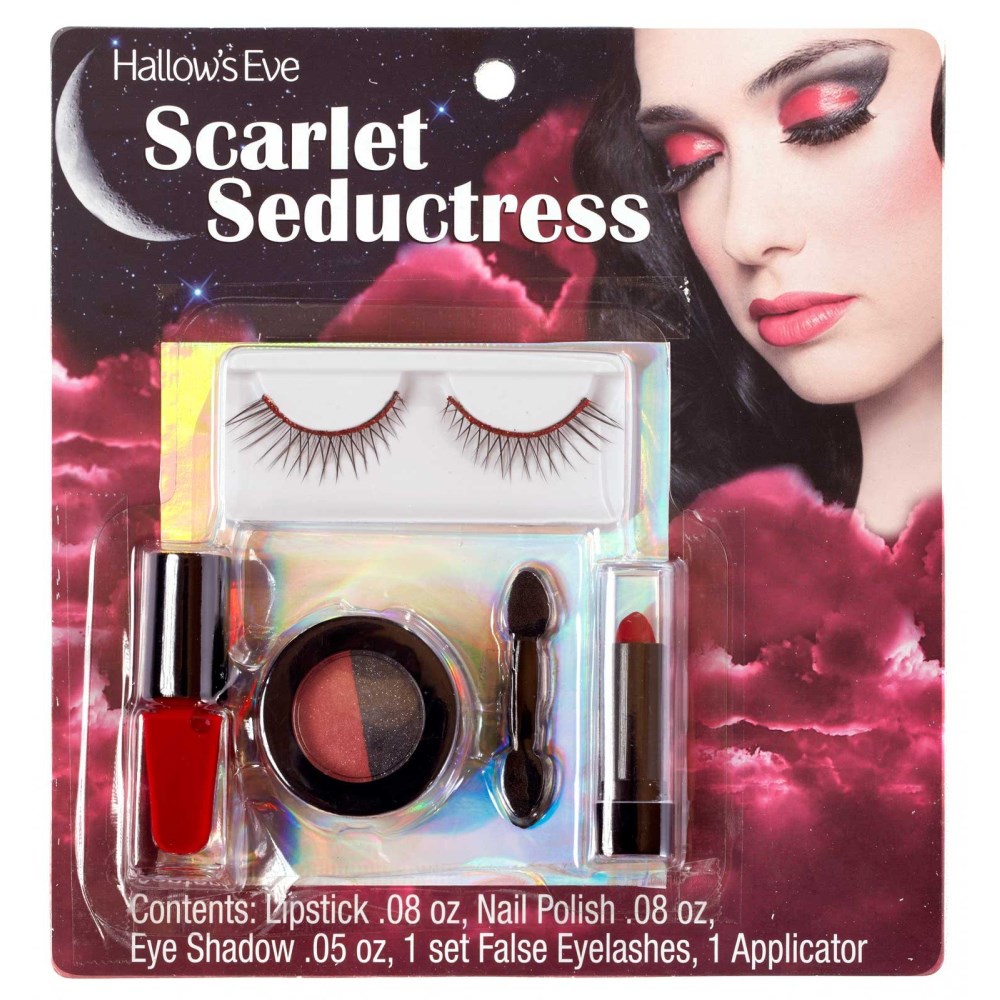 楽天市場 Scarlet Seductress メイク つけまつげキット 大人用 Hallow S Eve コスプレ アメリカンコスチューム楽天市場店