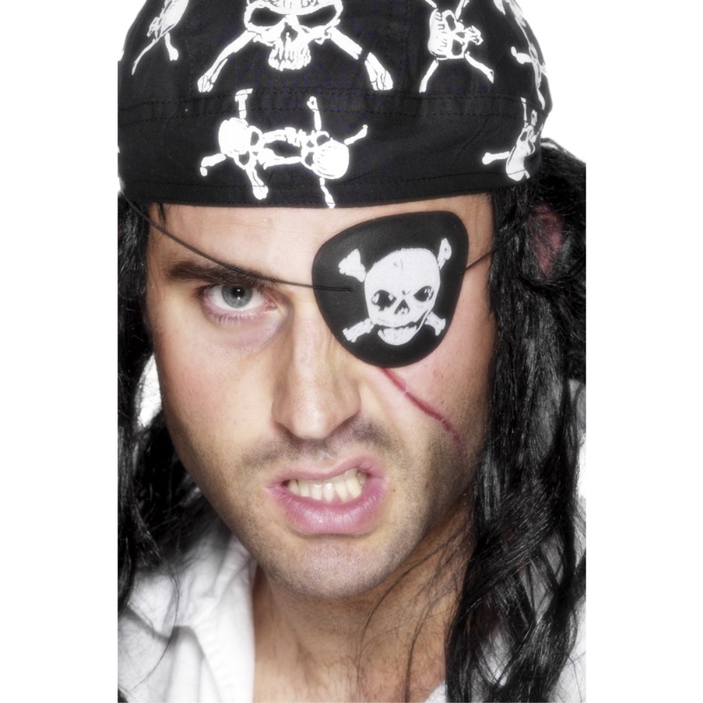 楽天市場 眼帯 黒 海賊風 ドクロ 大人男性用 Pirate Eyepatch コスプレ アメリカンコスチューム楽天市場店