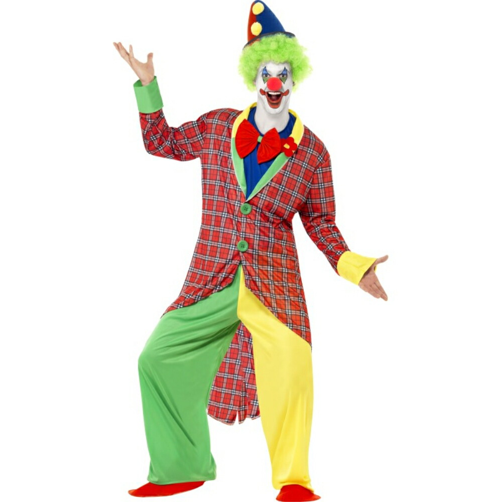 Deluxe Clown コスプレホビー 在庫商品は13時までの注文 決済で当日出荷 土日祝除く Deluxe ピエロ サーカス 衣装 コスチューム 大人男性用 La Clown コスプレ アメリカンコスチューム店 パーティー イベント用品 Circus