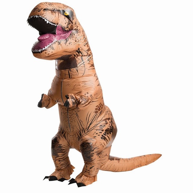 恐竜 コスチューム ティラノサウルス 着ぐるみ ジュラシックワールド 大人用 空気で膨らむ T-REX コスプレ 【爆売り！】