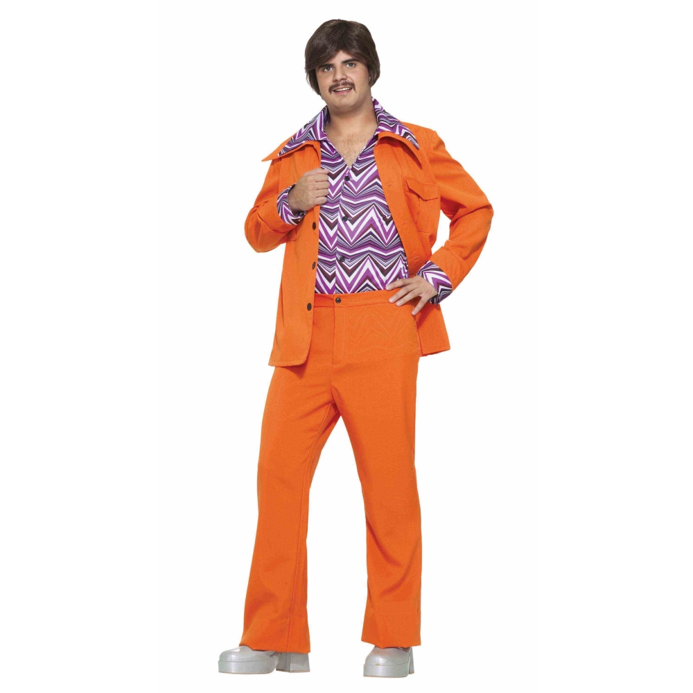 【楽天市場】ディスコ 70年代 スーツ オレンジ コスチューム 大人男性用 70' Orange Leisure Suit コスプレ
