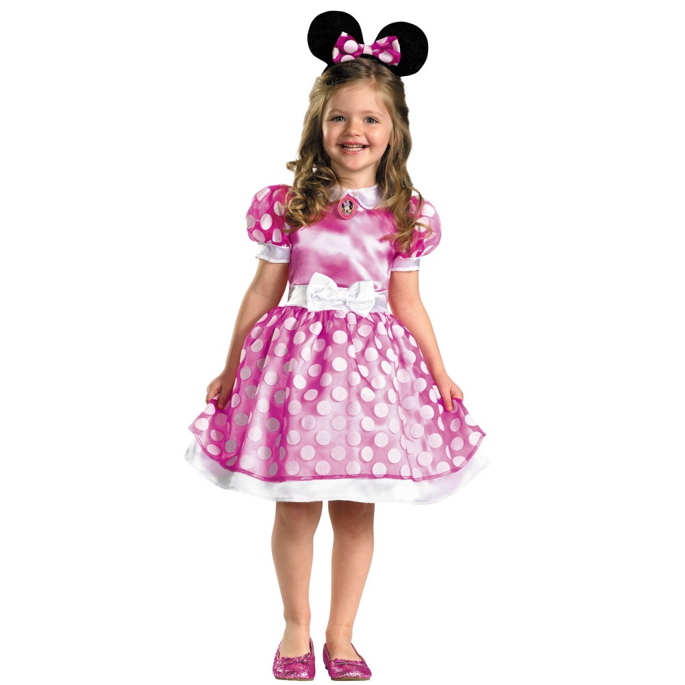 楽天市場 ミニーマウス ピンク 衣装 コスチューム 子供女性用 コスプレ Pink Minnie Mouse Class アメリカンコスチューム楽天市場店