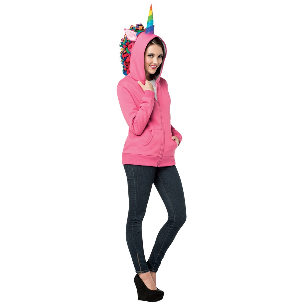 【楽天市場】ピンクのユニコーン パーカー 衣装、コスチューム 大人女性用 HOODIE UNICORN PINK AD コスプレ：アメリカン
