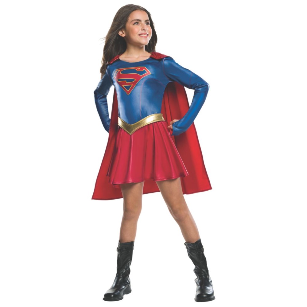 楽天市場 スーパーガール 衣装 コスチューム 子供女性用 Dcコミックス Supergirl Child コスプレ アメリカンコスチューム楽天市場店