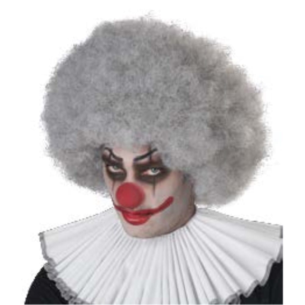 楽天市場 アフロ グレー ウィッグ かつら 大人用 ピエロ Jumbo Afro コスプレ アメリカンコスチューム楽天市場店
