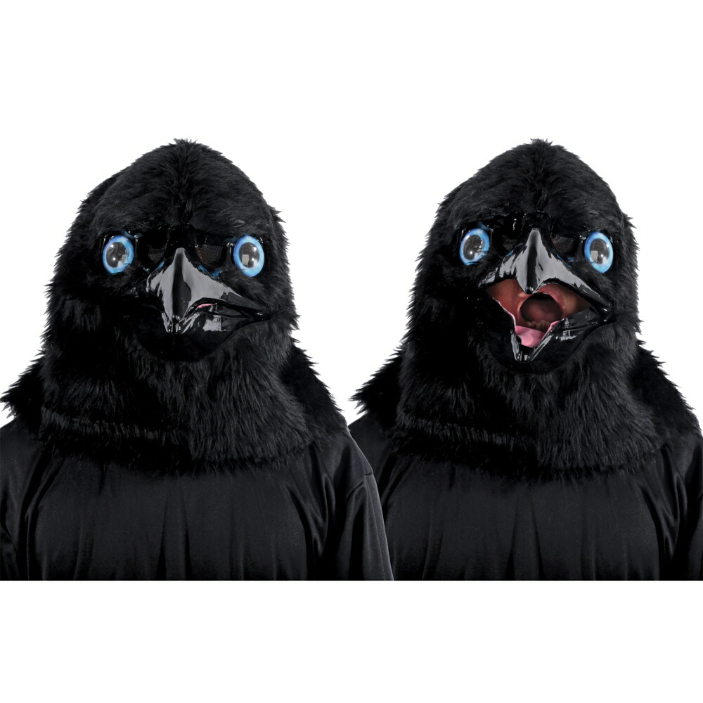 楽天市場 カラス マスク 口の開閉可 大人用 コスプレ アメリカンコスチューム楽天市場店