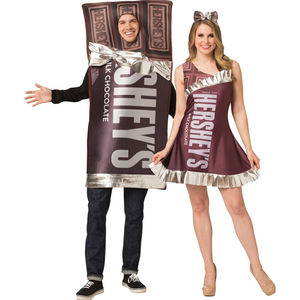 チョコレート ペア カップル コスチューム 大人用 お菓子 スイーツ 板チョコ コスプレ衣装 Hershey S Bar Roofingtileskenya Com