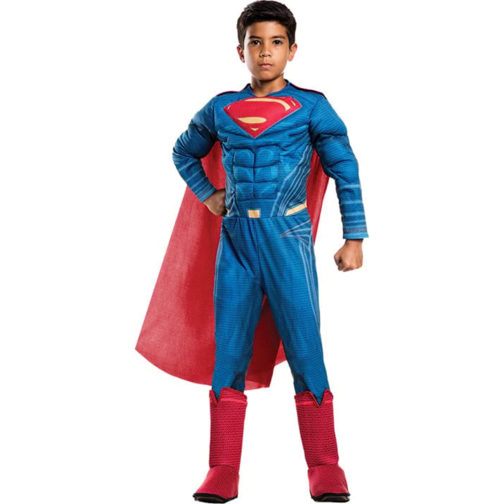 スーパーマン　コスチューム　子供男性用　コスプレ衣装　アメコミ　Deluxe画像