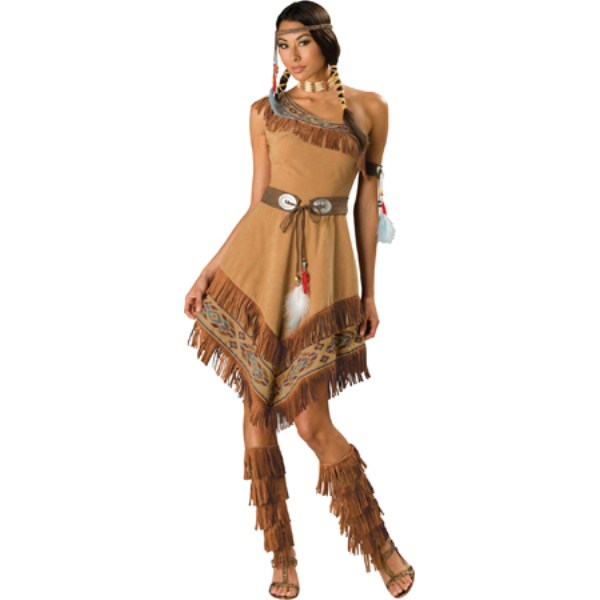 楽天市場 Indian インディアン ドレス 衣装 コスチューム 大人女性用 Hq ネイティブアメリカン コスプレ アメリカンコスチューム楽天市場店