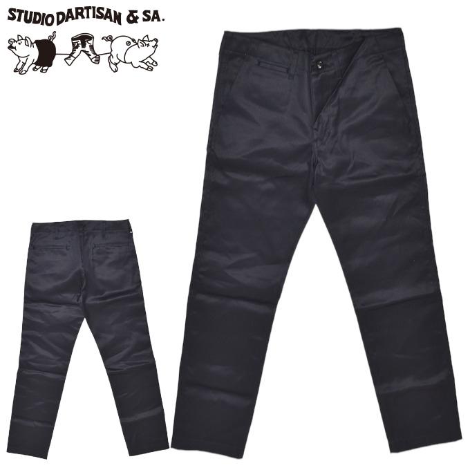 ステュディオ・ダルチザン 1874 チノズボン下 トラウザーズパンツ 米国海軍色 STUDIO D´ARTISAN 日本製 貨物輸送無料 新作