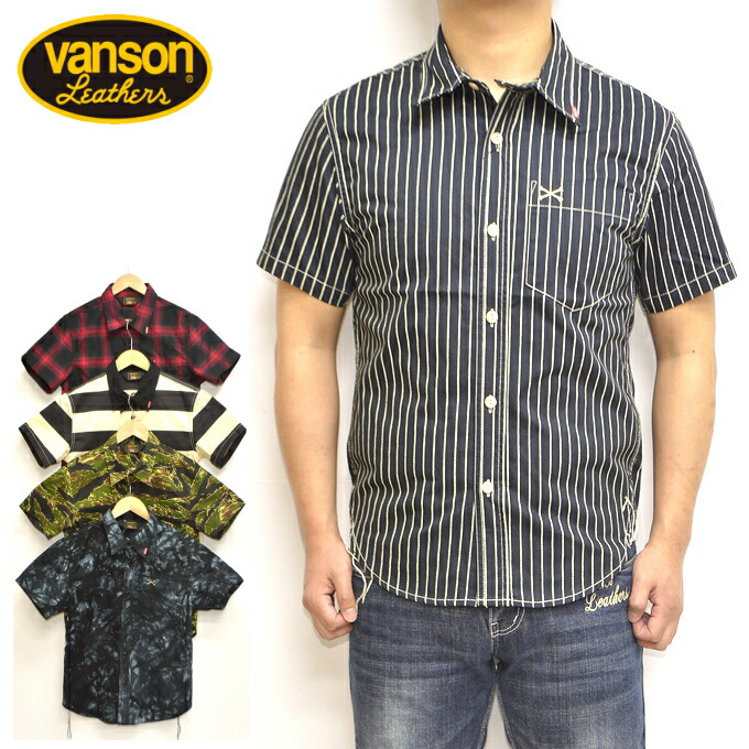 BANSON VANSON NVSS-807 short sleeve shirt one point twill work shirt motorcycle biker men's top free shipping