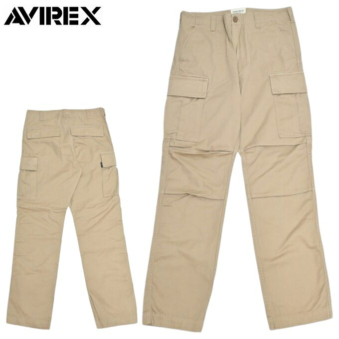 AVIREX アヴィレックス 6126129 ベーシック ファティーグ カーゴ パンツ カーキ色 783-4910006 アビレックス メンズ 送料無料 定番|アメリカンバース