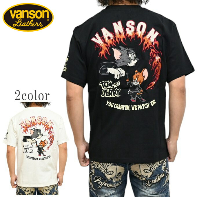 バンソン VANSON トムとゼラチン TJV-2519 半袖Ｔシャツ ひな形 天竺半袖TEE トップス メンズ 貨物輸送無料 新作