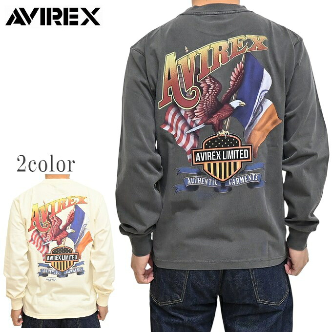 AVIREX アヴィレックス 783-6130003 鷲 長袖Ｔシャツ ロンＴ アビレックス トップス メンズ 貨物輸送無料 新作