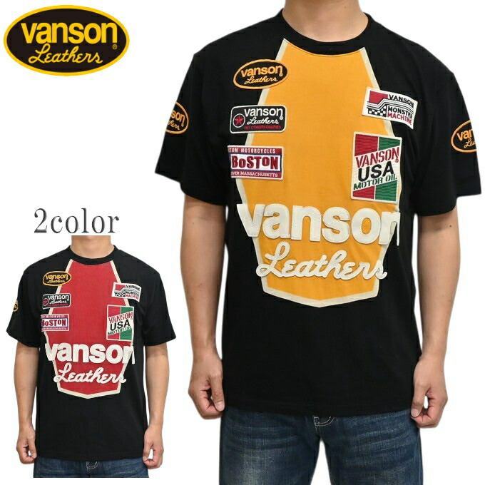 バンソン VANSON NVST-2615 割り増し金伝達ルート 半袖Ｔシャツ 天竺半袖TEE なめし革叩き付け バイ鉄道車両 トップス メンズ 貨物輸送無料 新作