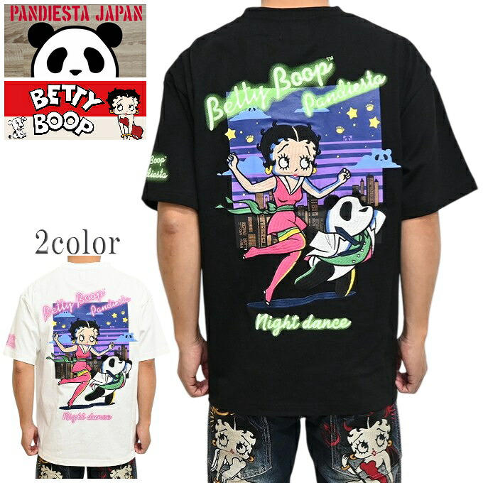 パンディエスタ ジャパン ベティブープ 526600 ナイト爵社交ダンス BETTY 半袖Ｔシャツ 熊猫 PANDIESTA JAPAN ベティお父ちゃん トップス メンズ 貨物輸送無料 新作 トップス-Tシャツ・カットソー