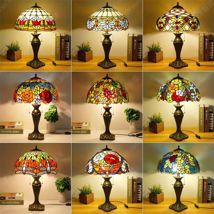 楽天市場】40*58CM ステンドグラスランプ スタンド照明 おしゃれ 花柄