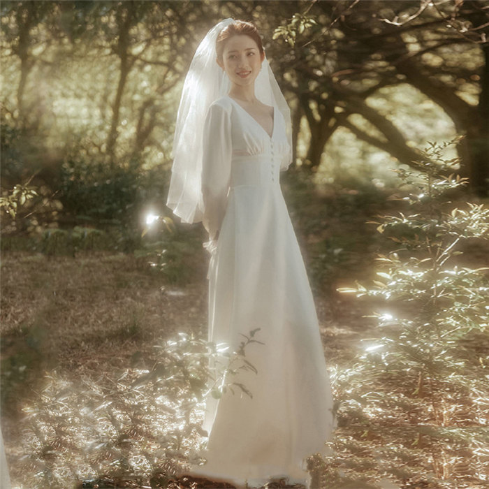 楽天市場】ホワイト ウェディングドレス Aライン ロングドレス