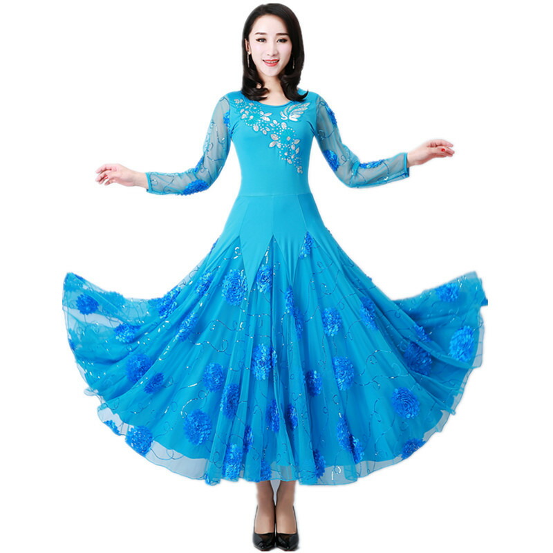 まっちゃん様　ターコイズ グリーン長袖 社交ダンスドレス 楽天市場】【受注生産S/M/L/XL/2XL】グリーン長袖レース 社交