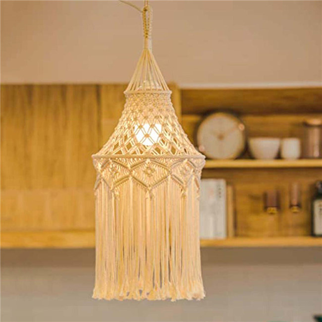 ryoyr様 マクラメランプ ランタンシェード とタペストリー Macrame Lantern Shade | nuuamu