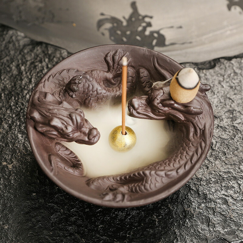 楽天市場】倒流香 香炉 お香ホルダー 流川香 香炉用品 セラミック 置物