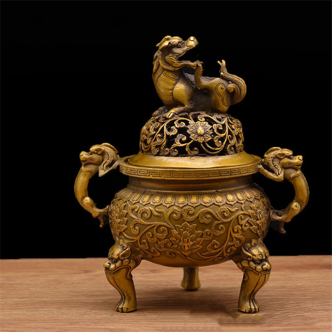 楽天市場】風水香炉 銅製吉祥蓮華香炉 : 中国貿易CTCオンラインShop