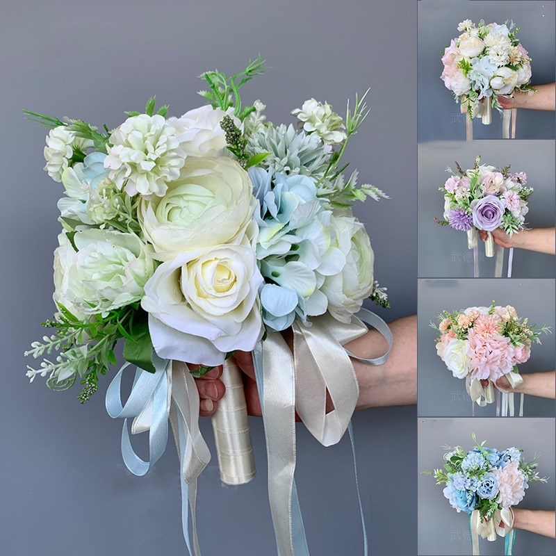 楽天市場】7色展開【ブーケ】ウェディングブーケ/造花ブーケ