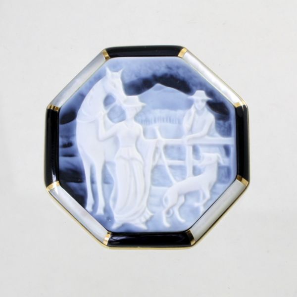 楽天市場】【中古】ストーンカメオ/作家付-オニキス・K.P.MILLS 女性像