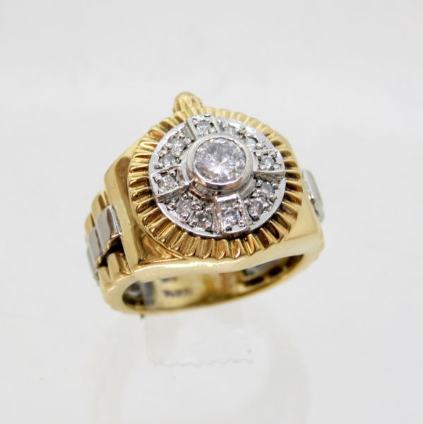 楽天市場】【中古】 18金 スターサファイア（合成） メンズ