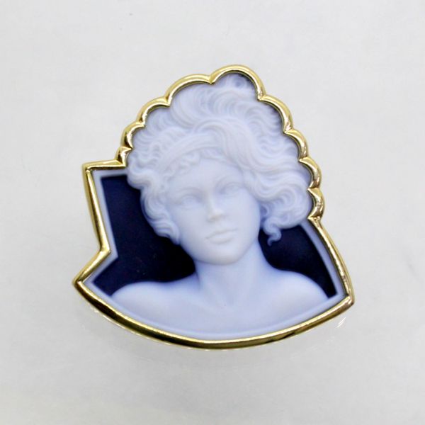 楽天市場】ロザリオ・メンネッラ ブローチ カメオ Rosario Mennella