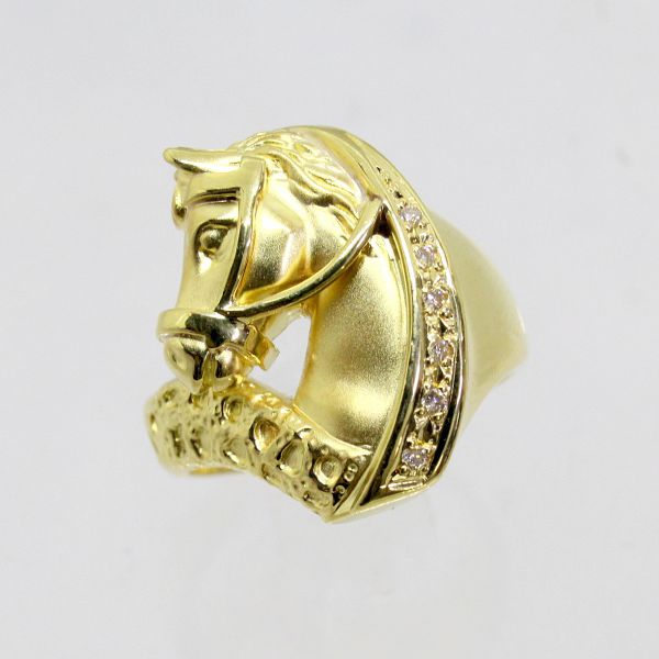 Dr.コパ 馬蹄ゴールドリング 18金 リング 指輪 k18リング ゴールドリング K18 馬蹄 ホース