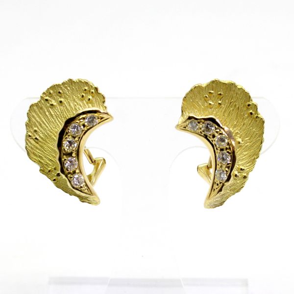 【中古】　１８金　ダイヤ　計0.40ct　ピアス