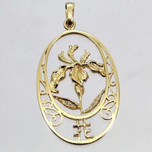 【中古】18金 フラワーモチーフ ペンダントトップ|Discount Store ANDOUSHOUJI
