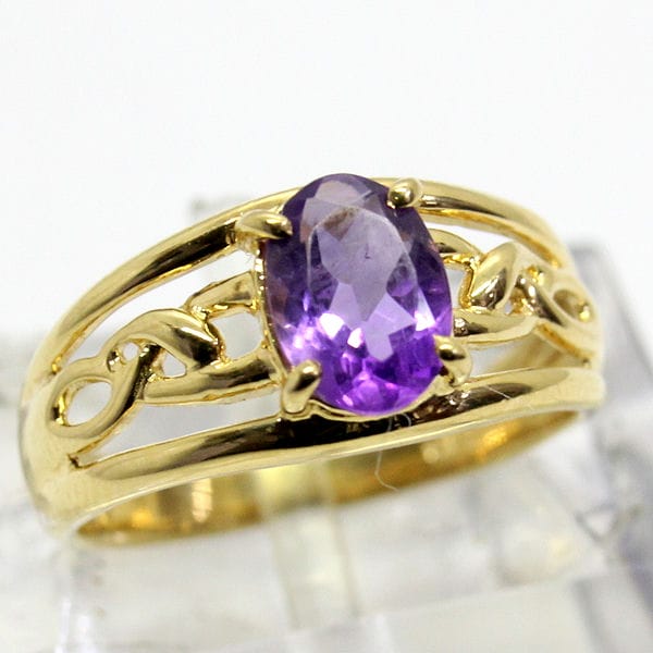 【中古】18金 アメジスト リング 6号|Discount Store ANDOUSHOUJI