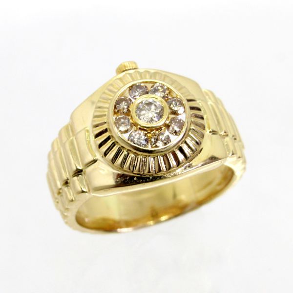 【中古】 18金 ダイヤ 0.68ct メンズリング 23.5号|Discount Store ANDOUSHOUJI