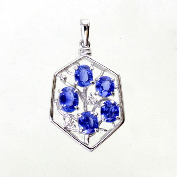 【中古】 プラチナ サファイア 3.66ct ダイヤ 0.11ct ペンダント|Discount Store ANDOUSHOUJI