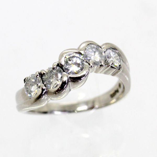 【中古】　プラチナ　ダイヤ　1.00ｃｔ　リング　12号