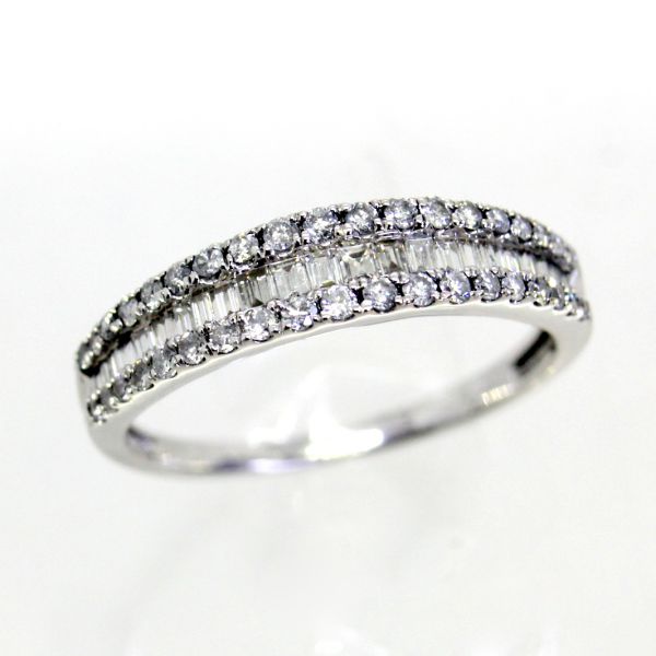 【中古】 １８金ＷＧ　ダイヤ　0.50ct　リング　12号 44,100円