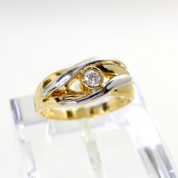 【中古】１８金 ，プラチナ 　ダイヤ　0.10ct　リング　11号｜Discount Store ANDOUSHOUJI