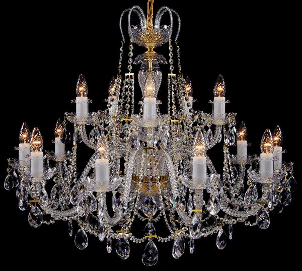 12灯LED クリスタルシャンデリア ゴールド 2台在庫有！】シャンデリア12灯 ゴールド（φ1200×H830mm） | EL JEWEL