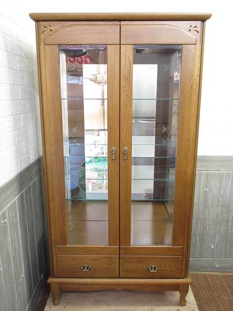 楽天市場】【中古】 カリモク キャビネット ガラス扉 幅60cm