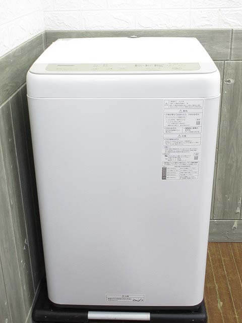 【中古】 パナソニック 全自動洗濯機 NA-F50B13 5kg 分解清掃済み Panasonic 縦型 洗濯機 ホワイト×シャンパン ステンレス槽 ビッグフィルター洗浄 つけおきコース からみほぐし