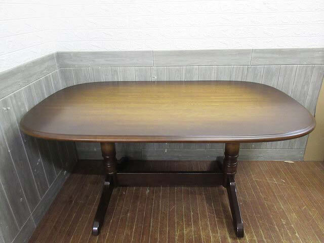 【中古】啄木鳥目じるし 晩ご飯時刻表 うす暗い赤銅色 150×90糎 飛騨産業 ちゃぶ台時刻表 木製 長角 こげ茶 矩形 大きめ リビング 時刻表 重厚感 ビンテージ 啄木鳥 中古