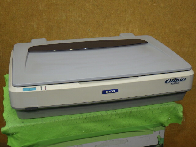【中古】EPSON A3 色合いスキャナー ES-7000H USB／SCSI繋ぎ合わせるオプション有線ローカルエリアネットワークゲーム盤付き添い人 ▼現況品 走査はＯＫ！[B16042]