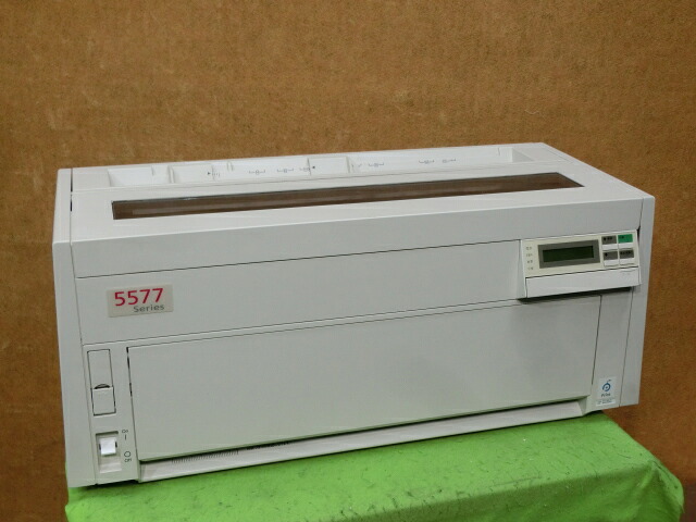 【中古】JBAT 5577-K05-W一点インパクトプリンタ 有線ＬＡＮ／ＵＳＢ／緯度繋ぎ合わせる 書きうつす勘定書きにどうぞ ◎印字動くことＯＫ◎印字抜け絶無◎ [B15157] プリンタ-パソコン・周辺機器